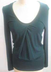 STRENESSE ORIGAMI KNIT TOP FOREST GREEN 6 NWT  