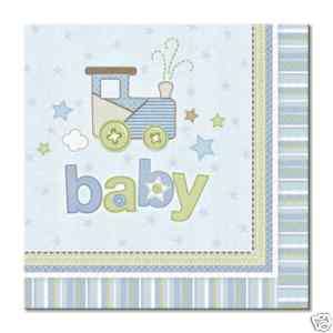 CARTERS BABY BOY BABY SHOWER PARTY BEVERAGE NAPKINS NIP  