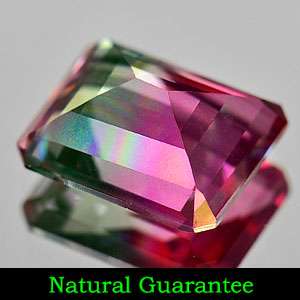   Ct. Clean Natural Bi Color Topaz Gemstone Octagon Cutting From Brazil