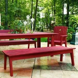   New England Red Uwharrie Behren Two Seat Bench Patio, Lawn & Garden