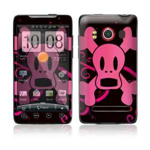  HTC Evo 4G Skin   Pink Screaming Crossbones Everything 
