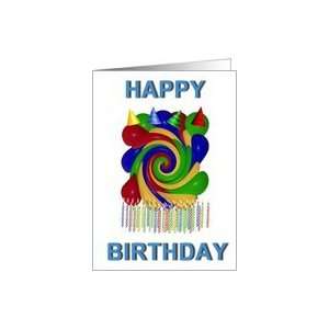  Happy Birthday Swirl Card Toys & Games