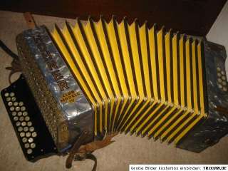 Nice Hohner Club IV button Accordian accordion Diadonic C/F  