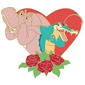   Valentine Series Hyacinth Hippo & Ben Ali Gator Pin 