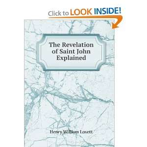    The Revelation of Saint John Explained Henry William Lovett Books