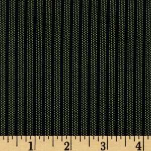  44 Wide Winterthur Toile Stripes Green/Navy Fabric By 