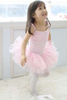 Pink Fairy Dance Ballet Costume Party Dress Tutu 4 10Y  