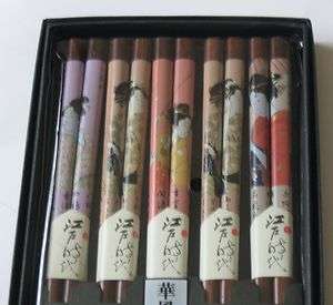 Pairs Japanese Bamboo Geisha Chopsticks Gift Box Set #29  