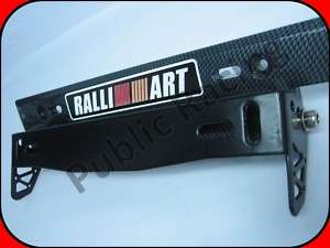 Ralliart Carbon Fiber Kind Number Plate Holder Lancer  