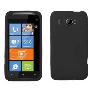  iFase Brand HTC Titan 2 Cell Phone Solid Black Silicon 