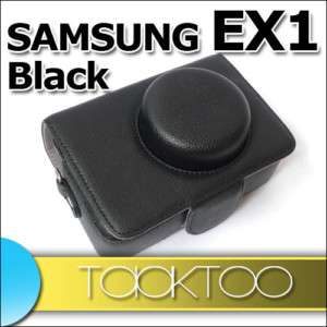 C002 Leather Case bag for Samsung TL500 EX1 EX 1 Black  