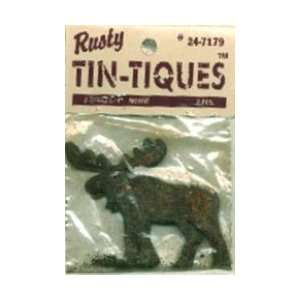 DCC Rusty Tin Tiques Tin Cut Outs Moose 2 3/4X2 1/4 2/Pkg 24 7000 