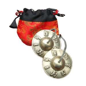  Small Tibetan Ting Sha Bells   Om Mani Padme Hum Musical 