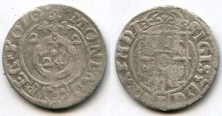 Silver 3 polker (1 kruzierz) of Sigismund III (1587 1632), Poland 