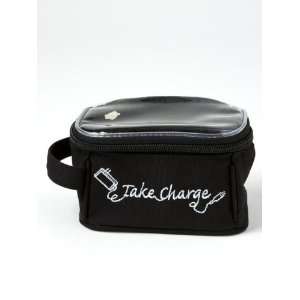  MIAMICA SMALL EMBROIDERED TAKE CHARGE BLACK CHARGER PHONE PDA 