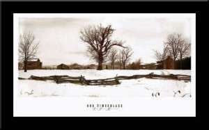 LATE SNOW AT RIVERWOOD art FRAMED   Bob Timberlake  