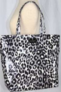 KATE SPADE DAYCATION Bon Shopper Leopard Print COATED CANVAS Large BAG 