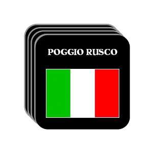  Italy   POGGIO RUSCO Set of 4 Mini Mousepad Coasters 