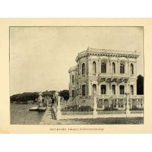  1903 Print Beylerbeyi Palace Constantinople Istanbul 