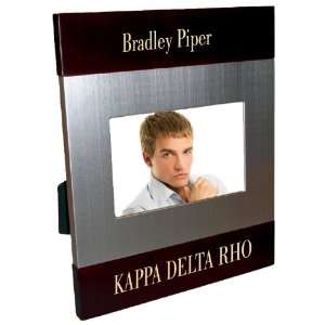 Kappa Delta Rho Brush Silver Frame