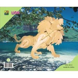  LION   3D wooden puzzle Toys & Games
