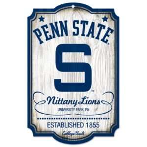  Penn State Throwback Wood Sign 