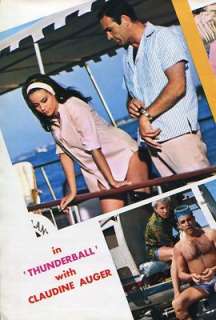 SEAN CONNERY, CLAUDINE AUGER Thunderball 1965 Vintage JPN PINUP (3 