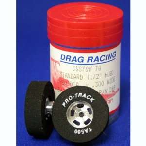   Wide, .980 Diameter, 3/32 Axle Drag Racing Tires (Slo Toys & Games