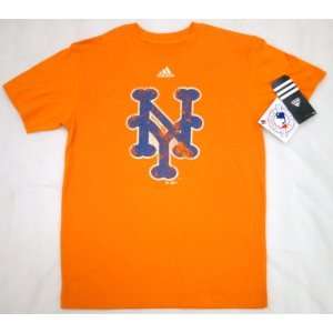  MLB Adidas New York Mets Youth Large Size 14 16 T shirt Retro Logo 