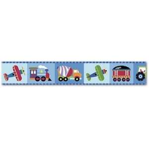  Trains, Planes & Trucks Wall Border by Olive Kids