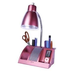  iHome iHL24 Black Colortunes Desk Organizer Speaker Lamp with iPod 