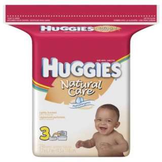 HUGGIES Natural Care Baby Wipes, Scented, Popup Refill, 216 Count Pack 