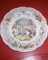 Royal Doulton Brambly Hedge  8 inch plate The Birthday  