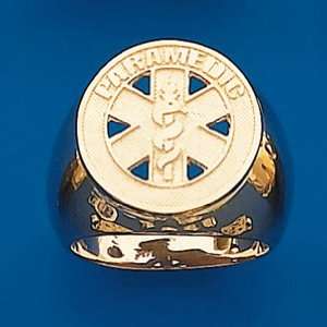  Paramedic 10kt Gold Badge Ring/10kt yellow gold Jewelry