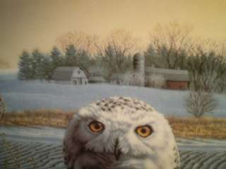 THE SNOWY OWL   JIM BEAUDOIN   STATELY OWLS PLATE  