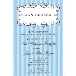   Stripe, Custom Personalized Wedding Invitation, by Mindy Weiss