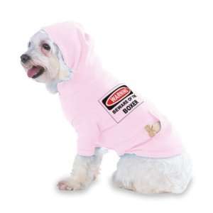 BEWARE OF THE BOXER Hooded (Hoody) T Shirt with pocket for your Dog or 