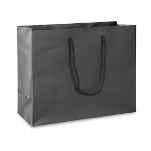  9 x 3 1/2 x 7 Shorty Black Matte Laminate Bags Health 