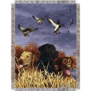  Hautman Bros. Bird Dog Woven Tapestry 48x60 Throw Blanket 