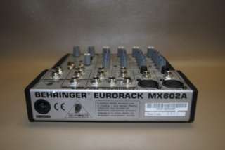 BEHRINGER EURORACK MX602A LOW NOISE 6 CHANNEL MIC LINE MIXER _4 28768 