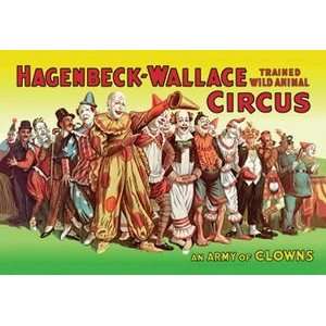  Army of Clowns Hagenbeck Wallace Trained Wild Animal 