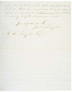 Letter July 8, 1865, Lincoln Conspirator Hangings  