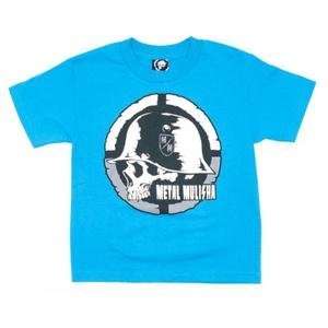  Metal Mulisha Youth Bisect T Shirt   Small/Turquoise 