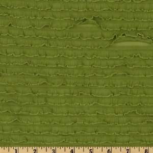  50 Wide Bisou Stretch Ruffle Knit Olive Fabric By The 
