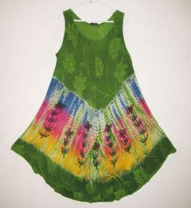 Sacred Threads Hippy SPRING Tie Dye Circle Dress 211316  