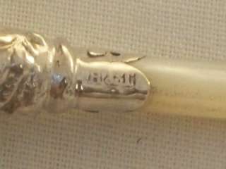 small birmingham 1892 hallmarked sterling silver and mother of pearl