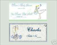 Wedding Bridal Shower Party Favors Place Seating Cards  