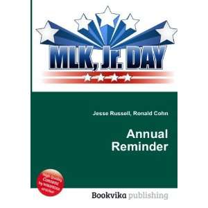  Annual Reminder Ronald Cohn Jesse Russell Books