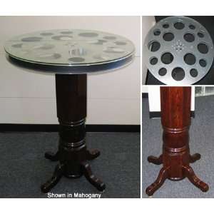  Home Theater Pub Table with Movie Reel Top