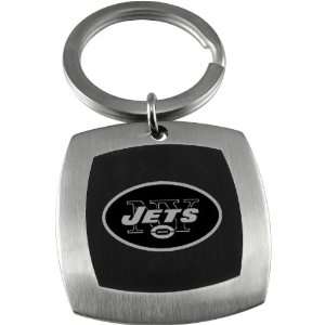   New York Jets Steel & Black Sports Key Ring